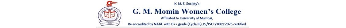 K.M.E. Society's G.M.Momin Women's College logo