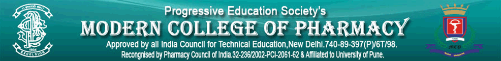 Progressive Education Society P.E.S. Modern College of Pharmacy logo